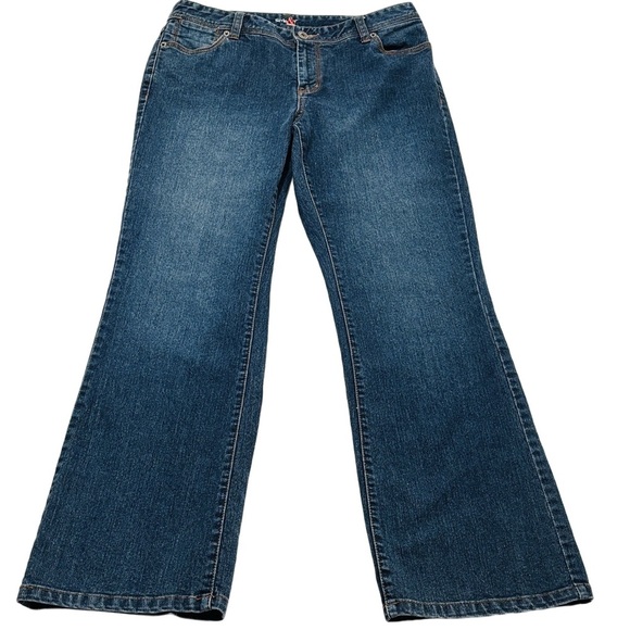 Style & Co. Denim - Style & Co Flared Jeans, Size 10, Blue Denim
